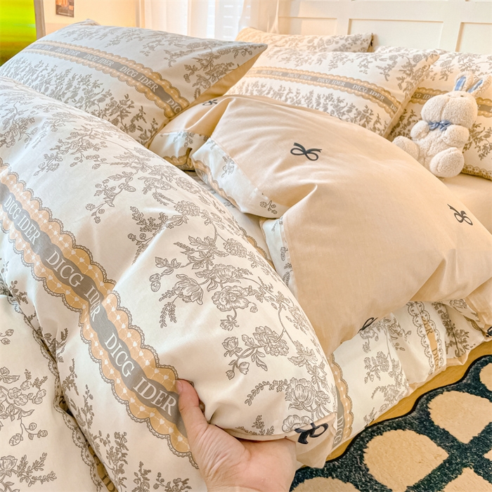 91家纺网 家纺一手货源 找家纺 澜妃 2025春夏新款12868全棉纯棉印花单被套 初夏繁花