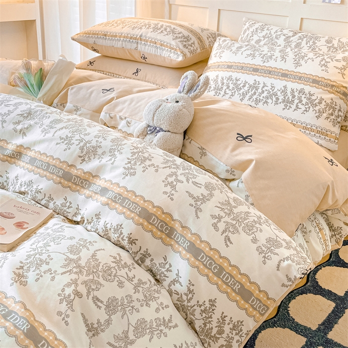 91家纺网 家纺一手货源 找家纺 澜妃 2025春夏新款12868全棉纯棉印花单被套 初夏繁花