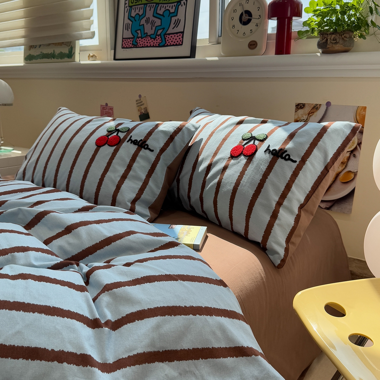 91家纺网 家纺一手货源 找家纺 慕尚家纺 2025新款全棉磨毛毛巾绣单被套 帽子帕恰狗