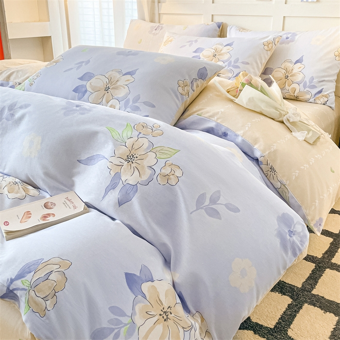 91家纺网 家纺一手货源 找家纺 澜妃 2025春夏新款12868全棉纯棉印花单被套 春日记忆