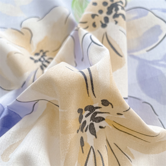 91家纺网 家纺一手货源 找家纺 澜妃 2025春夏新款12868全棉纯棉印花单被套 春日记忆