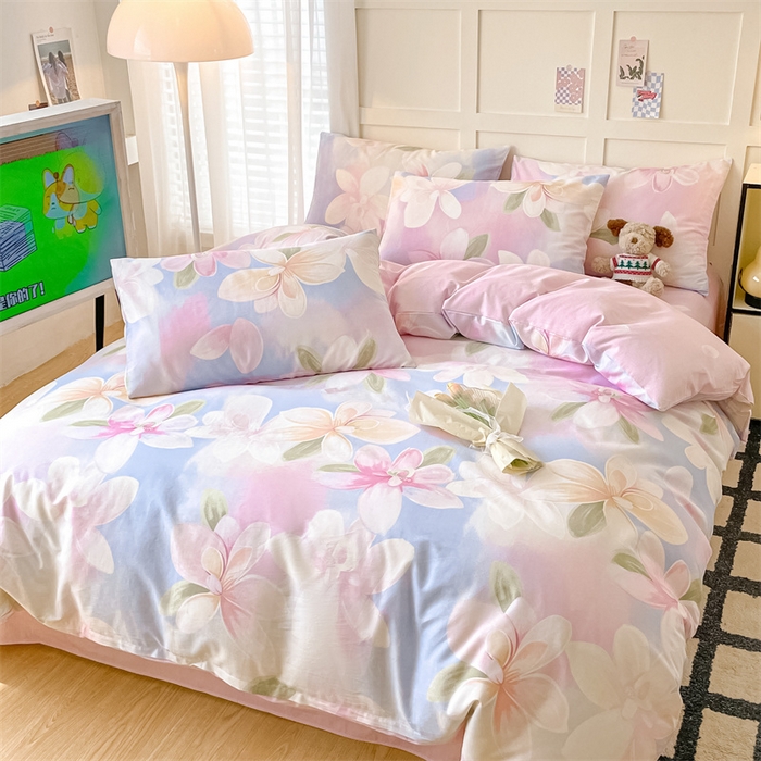 91家纺网 家纺一手货源 找家纺 澜妃 2025春夏新款12868全棉纯棉印花单被套 铃悦