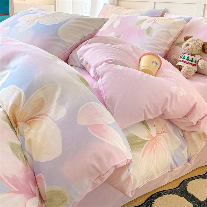 91家纺网 家纺一手货源 找家纺 澜妃 2025春夏新款12868全棉纯棉印花单被套 铃悦