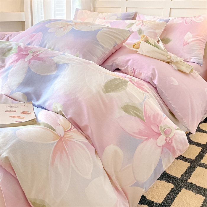 91家纺网 家纺一手货源 找家纺 澜妃 2025春夏新款12868全棉纯棉印花单被套 铃悦