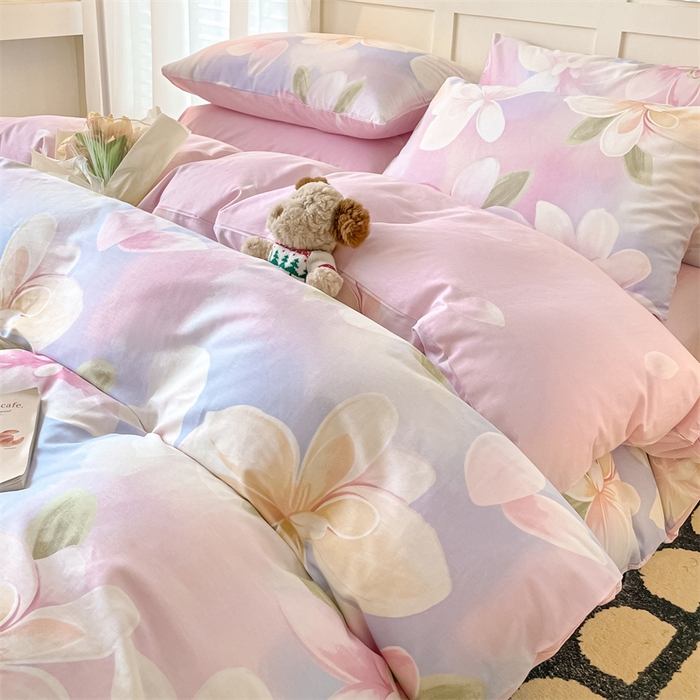 91家纺网 家纺一手货源 找家纺 澜妃 2025春夏新款12868全棉纯棉印花单被套 铃悦