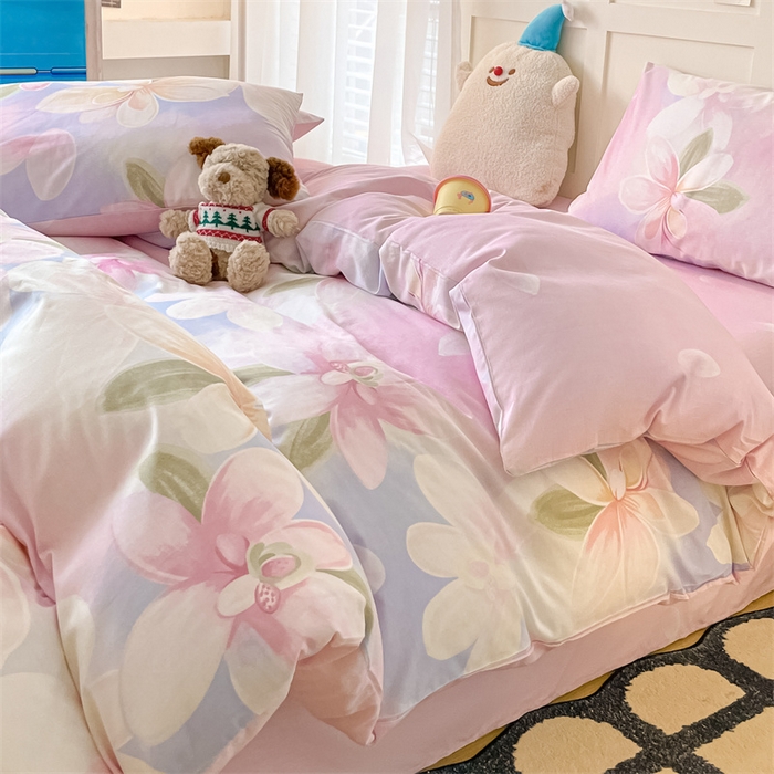 91家纺网 家纺一手货源 找家纺 澜妃 2025春夏新款12868全棉纯棉印花单被套 铃悦