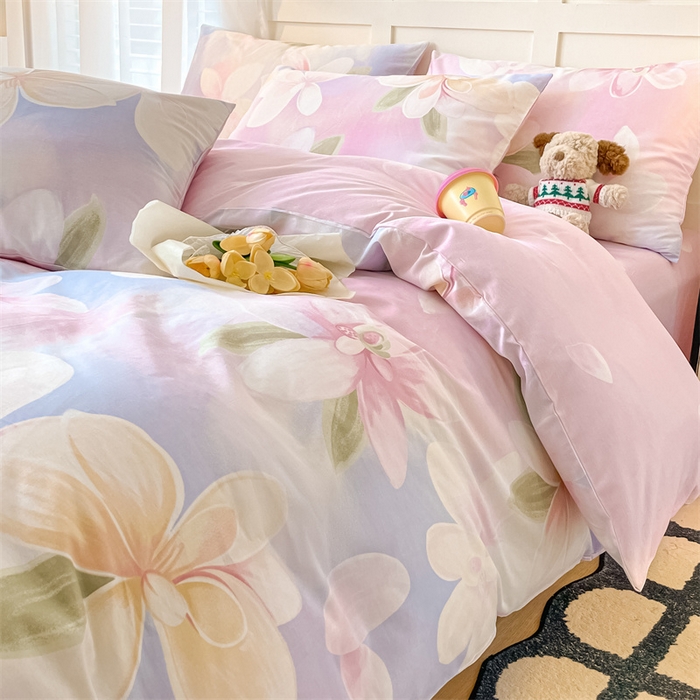 91家纺网 家纺一手货源 找家纺 澜妃 2025春夏新款12868全棉纯棉印花单被套 铃悦