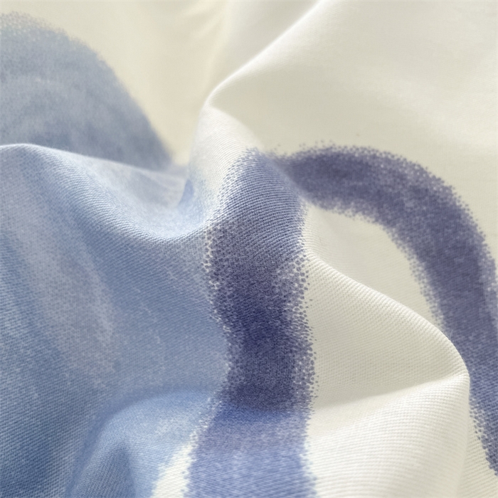 91家纺网 家纺一手货源 找家纺 澜妃 2025春夏新款12868全棉纯棉印花单被套 幸运星-蓝