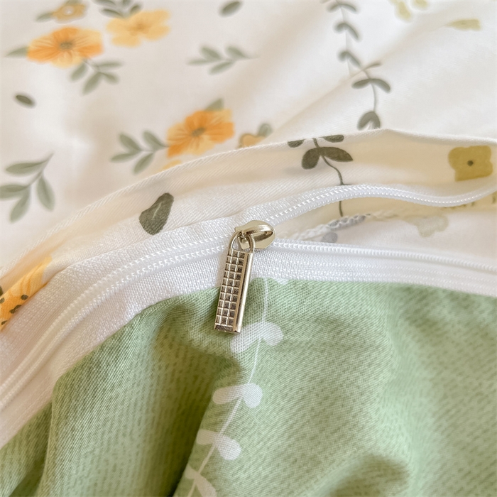 91家纺网 家纺一手货源 找家纺 澜妃 2025春夏新款12868全棉纯棉印花单被套 碧晨春泥