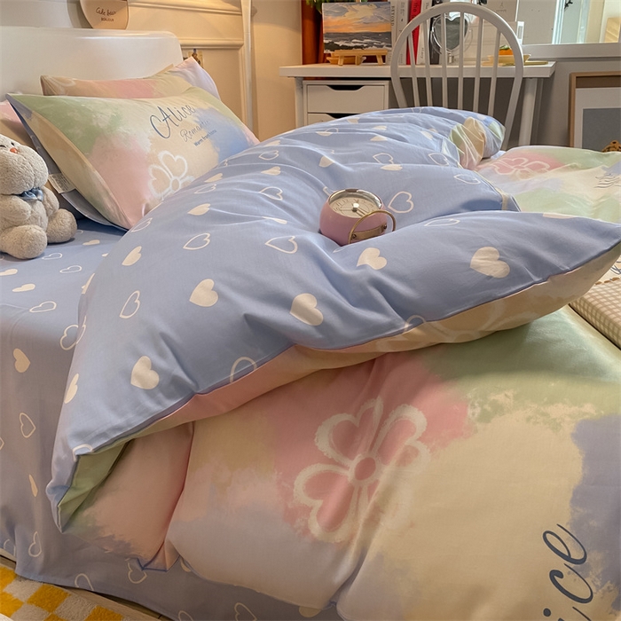 91家纺网 家纺一手货源 找家纺 澜妃 2025春夏新款12868全棉纯棉印花单被套 渲染