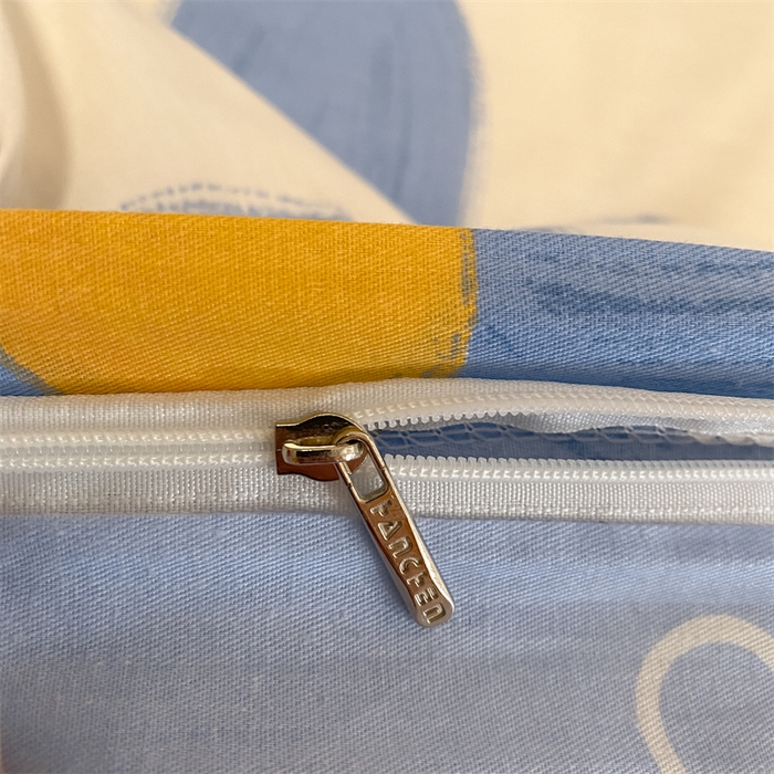 91家纺网 家纺一手货源 找家纺 澜妃 2025春夏新款12868全棉纯棉印花单被套 蓝风铃