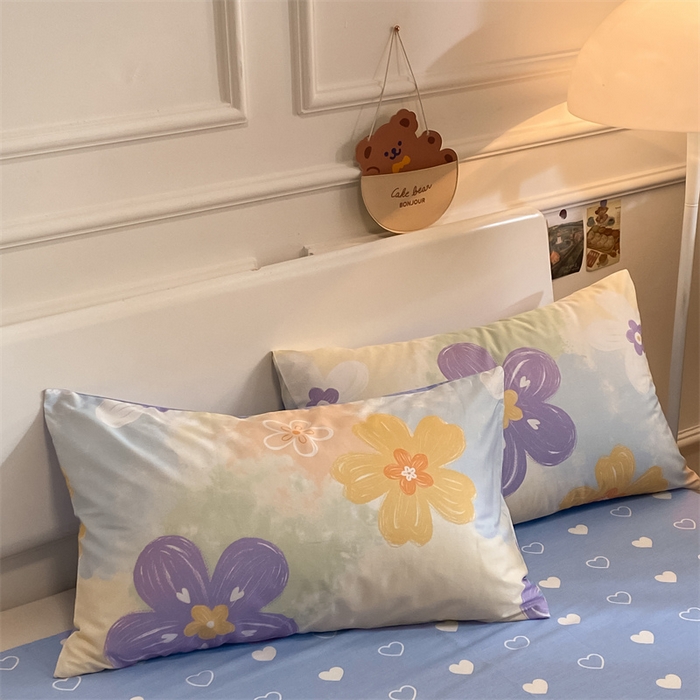 91家纺网 家纺一手货源 找家纺 澜妃 2025春夏新款12868全棉纯棉印花单被套 七彩花