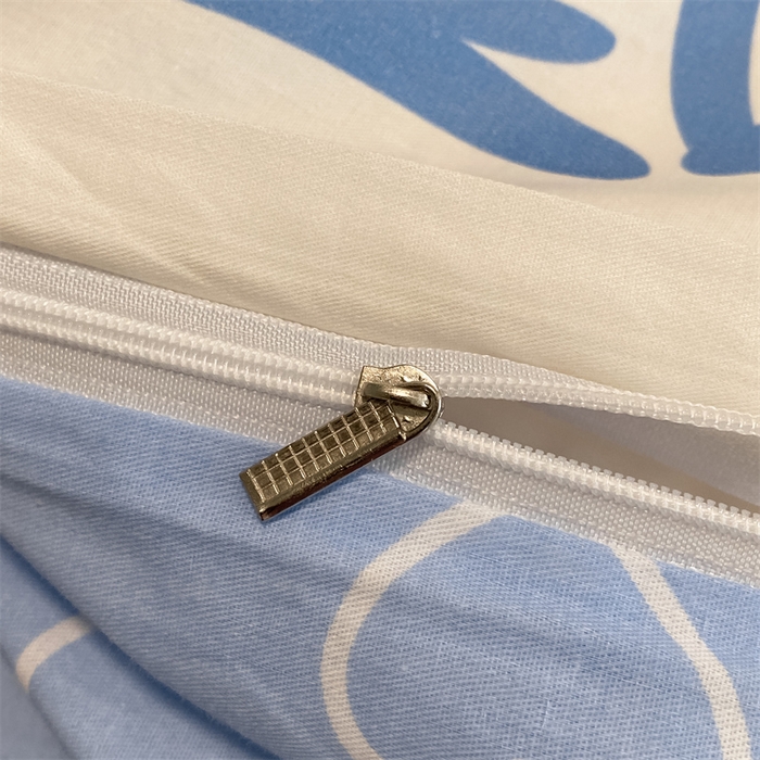 91家纺网 家纺一手货源 找家纺 澜妃 2025春夏新款12868全棉纯棉印花单被套 波波熊-蓝