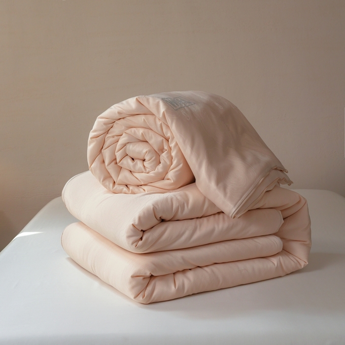 丽卡家纺 2025新款美好约定提花蚕丝子母被被子被芯 美好约定蚕丝子母被-卡其