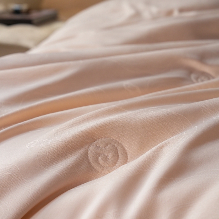 91家纺网 家纺一手货源 找家纺 丽卡家纺 2025新款美好约定提花蚕丝子母被被子被芯 美好约定蚕丝子母被-卡其