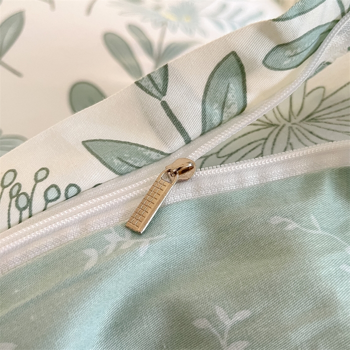 91家纺网 家纺一手货源 找家纺 澜妃 2025春夏新款12868全棉纯棉印花单被套 绿风玲