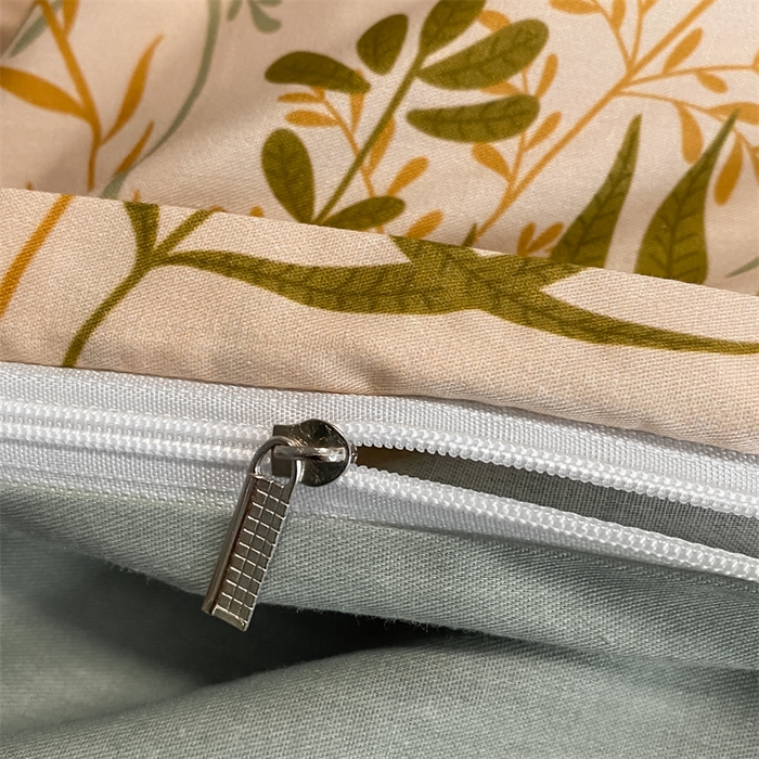 91家纺网 家纺一手货源 找家纺 澜妃 2025春夏新款12868全棉纯棉印花单被套 绿茵