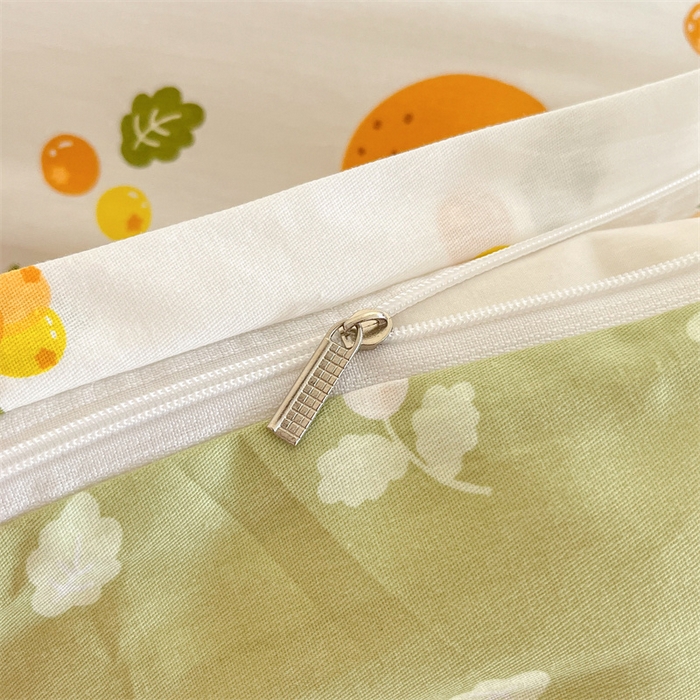 91家纺网 家纺一手货源 找家纺 澜妃 2025春夏新款12868全棉纯棉印花单被套 砂糖橘