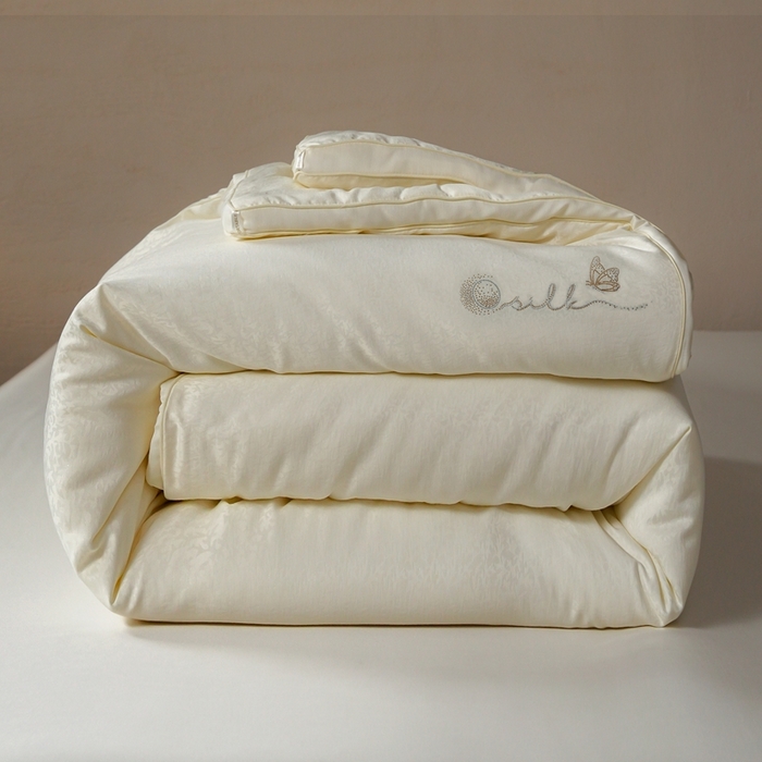 丽卡家纺 2025新款未来之光蚕丝被被子被芯（特殊尺寸/加厚款接受下单定制） 未来之光蚕丝被-米白色