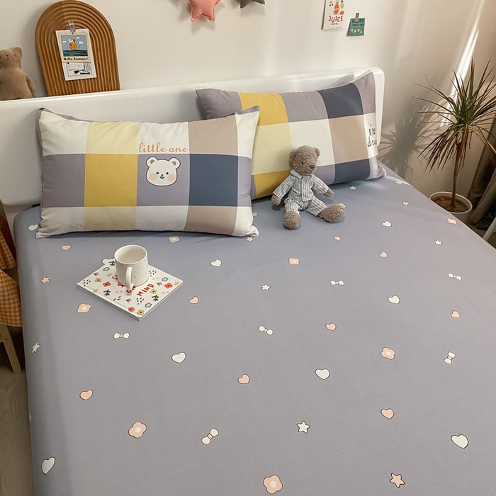 91家纺网 家纺一手货源 找家纺 澜妃 2025春夏新款12868全棉纯棉印花单被套 治愈系