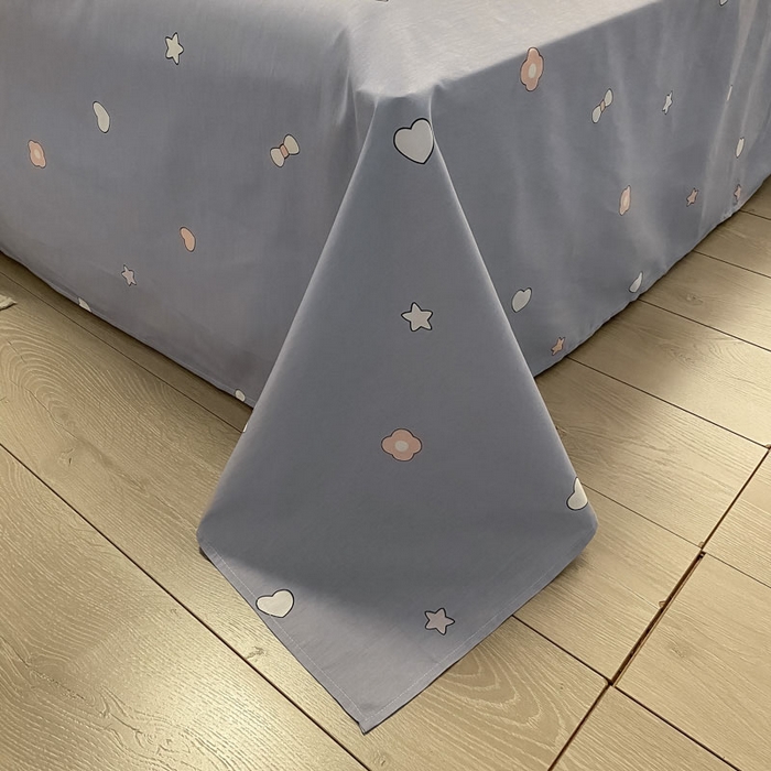 91家纺网 家纺一手货源 找家纺 澜妃 2025春夏新款12868全棉纯棉印花单被套 治愈系