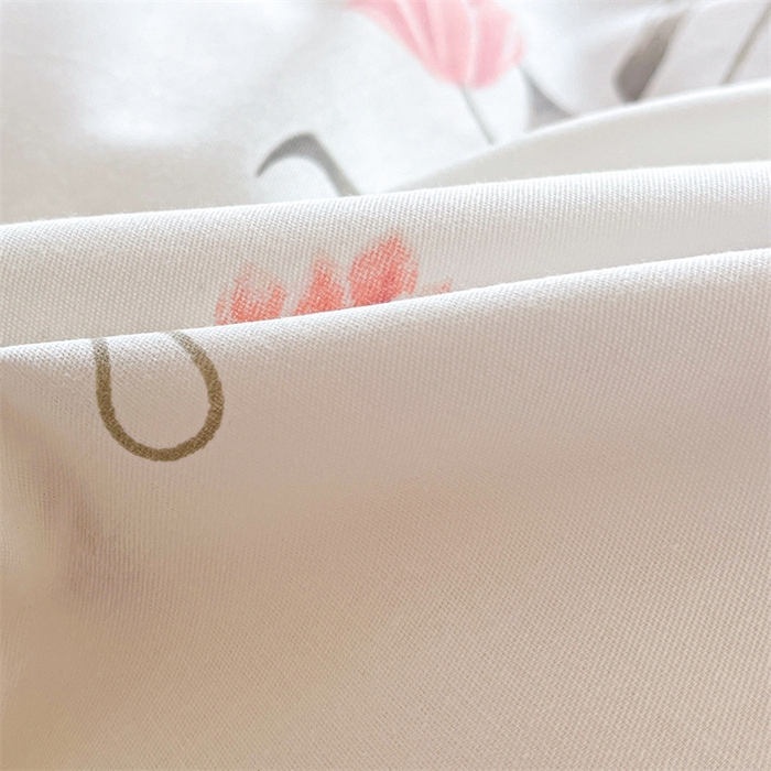 91家纺网 家纺一手货源 找家纺 澜妃 2025春夏新款12868全棉纯棉印花单被套 半夏清风-灰