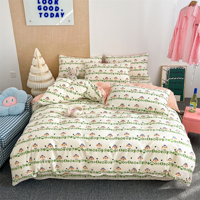 91家纺网 家纺一手货源 找家纺 澜妃 2025春夏新款12868全棉纯棉印花单被套 比得