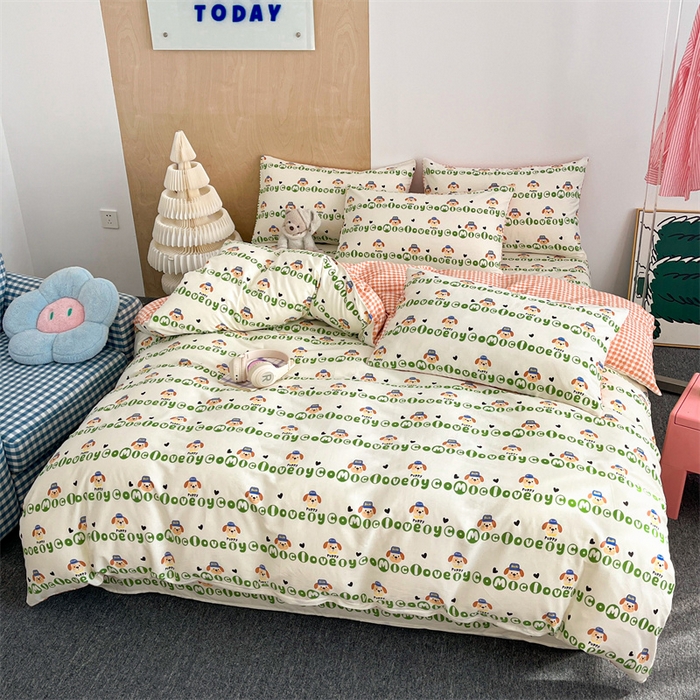 91家纺网 家纺一手货源 找家纺 澜妃 2025春夏新款12868全棉纯棉印花单被套 比得