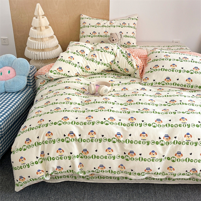 91家纺网 家纺一手货源 找家纺 澜妃 2025春夏新款12868全棉纯棉印花单被套 比得