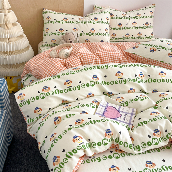 91家纺网 家纺一手货源 找家纺 澜妃 2025春夏新款12868全棉纯棉印花单被套 比得