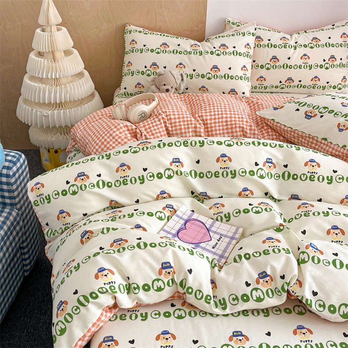 91家纺网 家纺一手货源 找家纺 澜妃 2025春夏新款12868全棉纯棉印花单被套 比得