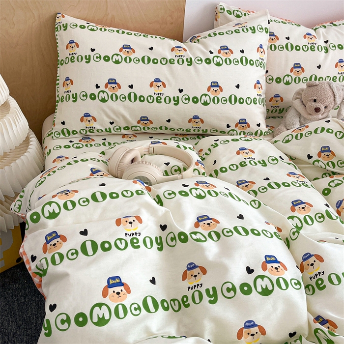 91家纺网 家纺一手货源 找家纺 澜妃 2025春夏新款12868全棉纯棉印花单被套 比得