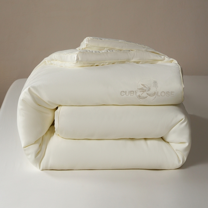 91家纺网 家纺一手货源 找家纺 丽卡家纺 2025新款森婷燕窝被被子被芯（特殊尺寸/加厚款接受下单定制） 森婷燕窝被-米白色