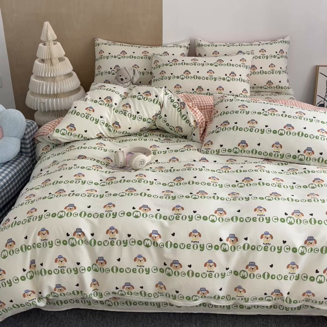 91家纺网 家纺一手货源 找家纺 澜妃 2025春夏新款12868全棉纯棉印花单被套 比得