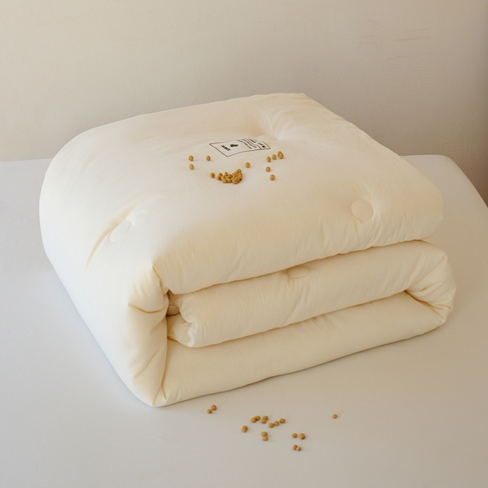 91家纺网 家纺一手货源 找家纺 丽卡家纺2025新款好爽鸭锦氨凉感夏被子被芯 翌绿+水绿