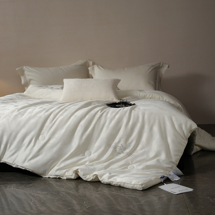 91家纺网 家纺一手货源 找家纺 丽卡家纺 2025新款森婷燕窝被被子被芯（特殊尺寸/加厚款接受下单定制） 森婷燕窝被-米白色