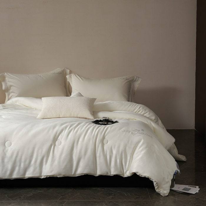 91家纺网 家纺一手货源 找家纺 丽卡家纺 2025新款森婷燕窝被被子被芯（特殊尺寸/加厚款接受下单定制） 森婷燕窝被-米白色