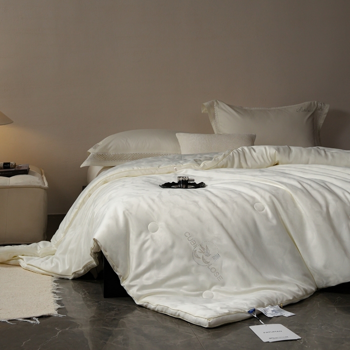 91家纺网 家纺一手货源 找家纺 丽卡家纺 2025新款森婷燕窝被被子被芯（特殊尺寸/加厚款接受下单定制） 森婷燕窝被-米白色