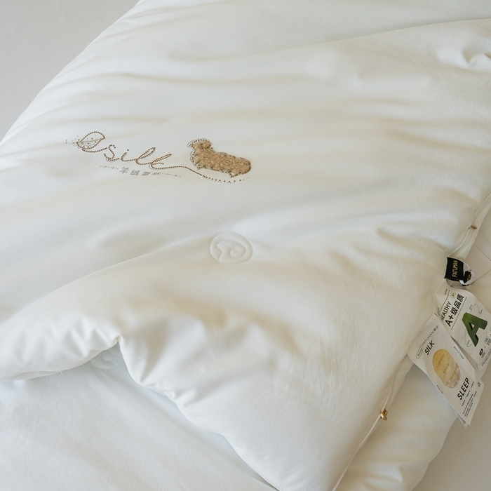 91家纺网 家纺一手货源 找家纺 （总）丽卡家纺 2025新款繁花羊绒蚕丝子母被被子被芯