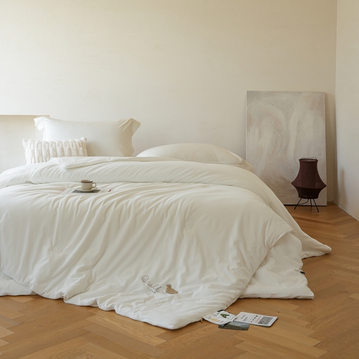 91家纺网 家纺一手货源 找家纺 （总）丽卡家纺 2025新款繁花羊绒蚕丝子母被被子被芯