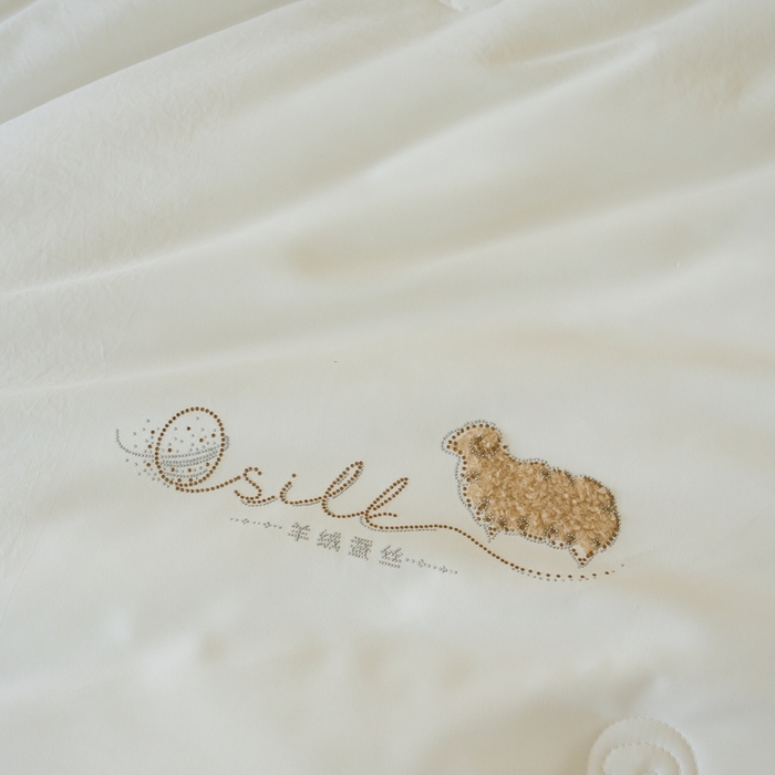 91家纺网 家纺一手货源 找家纺 （总）丽卡家纺 2025新款繁花羊绒蚕丝子母被被子被芯