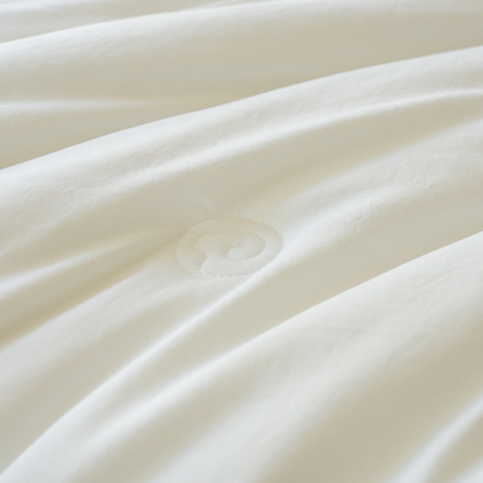 91家纺网 家纺一手货源 找家纺 丽卡家纺 2025新款繁花羊绒蚕丝子母被被子被芯 繁花羊绒蚕丝子母被-白色