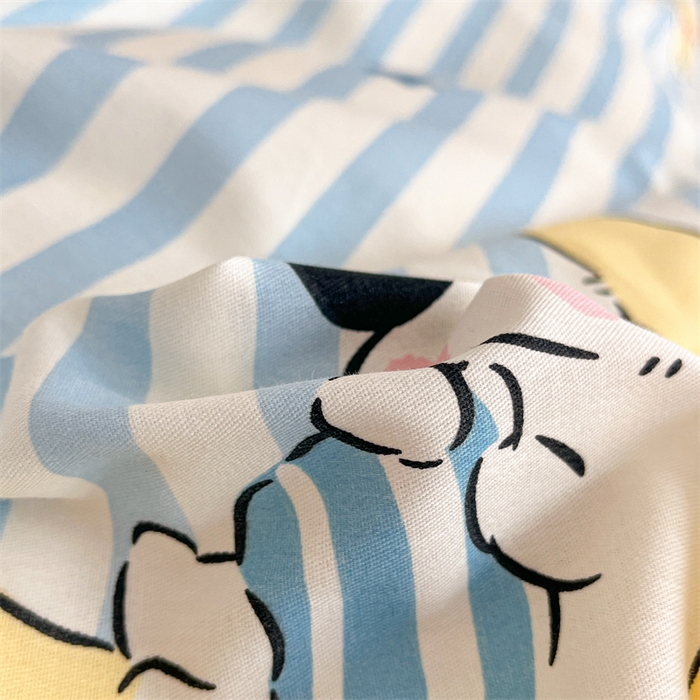 91家纺网 家纺一手货源 找家纺 澜妃 2025春夏新款12868全棉纯棉印花单被套 酣睡狗