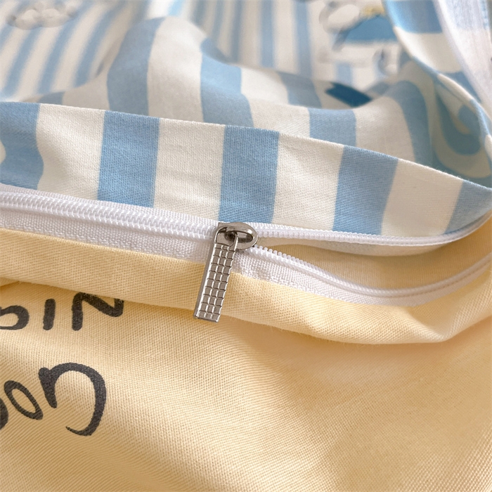 91家纺网 家纺一手货源 找家纺 澜妃 2025春夏新款12868全棉纯棉印花单被套 酣睡狗