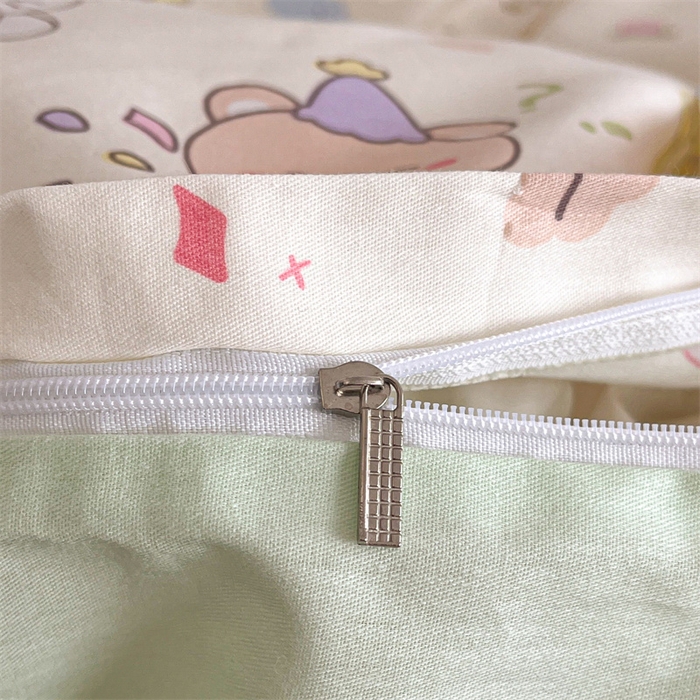 91家纺网 家纺一手货源 找家纺 澜妃 2025春夏新款12868全棉纯棉印花单被套 开心派对