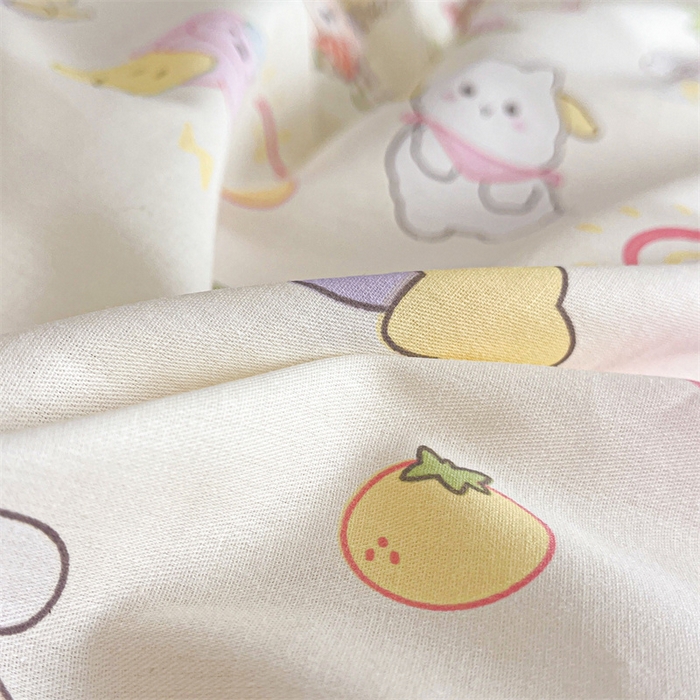 91家纺网 家纺一手货源 找家纺 澜妃 2025春夏新款12868全棉纯棉印花单被套 开心派对