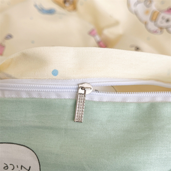 91家纺网 家纺一手货源 找家纺 澜妃 2025春夏新款12868全棉纯棉印花单被套 可爱颂