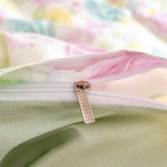 91家纺网 家纺一手货源 找家纺 澜妃 2025春夏新款12868全棉纯棉印花单被套 迷情花海