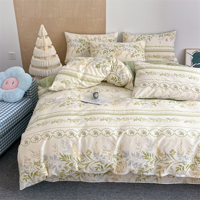 91家纺网 家纺一手货源 找家纺 澜妃 2025春夏新款12868全棉纯棉印花单被套 沐雅清风