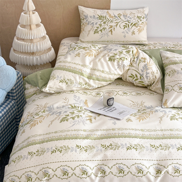 91家纺网 家纺一手货源 找家纺 澜妃 2025春夏新款12868全棉纯棉印花单被套 沐雅清风